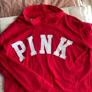 VS PINK turtle neck cropped sweatshirt